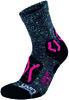 UYN Kids Trekking Outdoor Explorer Socks grey multicolor / pink 27-30