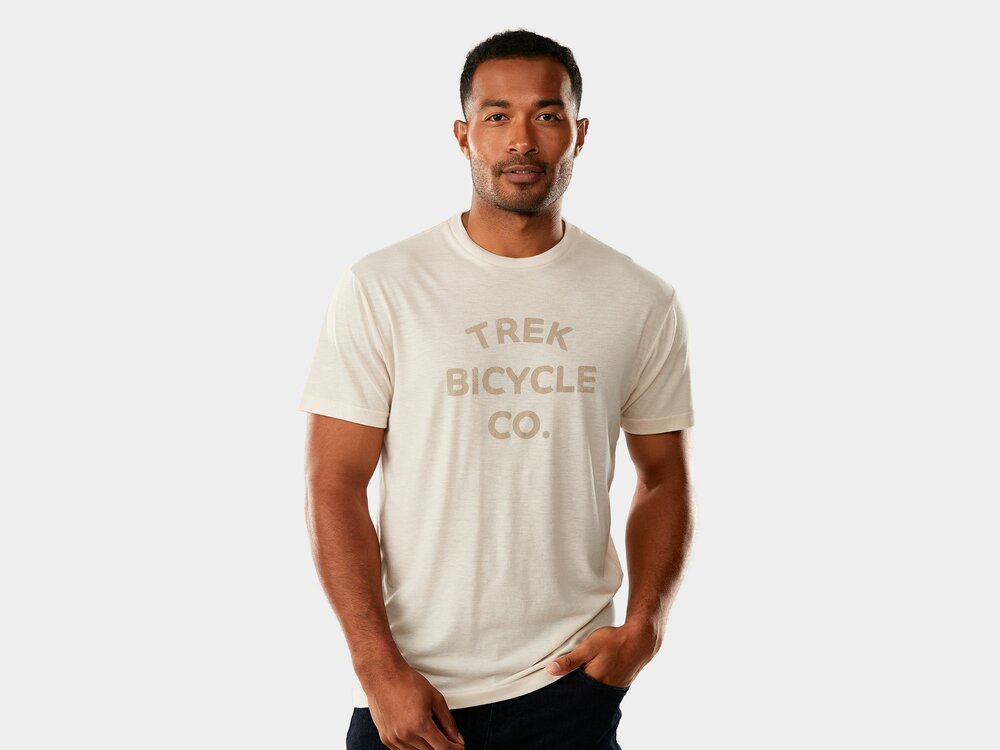 Trek Oberteil Trek Bicycle Tonal T-Shirt L Cream