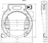 Abus Rahmenschloss Amparo 4650X NR ohne Halter schwarz 