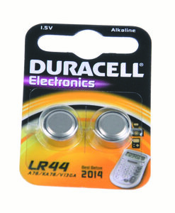 Duracell Batterie LR44 Lithium Knopfzelle 1.5V 