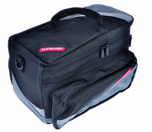 Pletscher Gepäckträgertasche Zurigo mit Wersa Adapter schwarz 