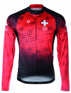 PEARL iZUMi ELITE Thermal LS Jersey SF Suisse Edition 2.0 red L